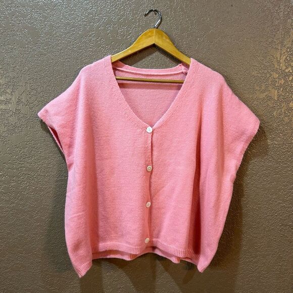 No Brand Women’s 1X Pink Sweater - Picture 2 of 4